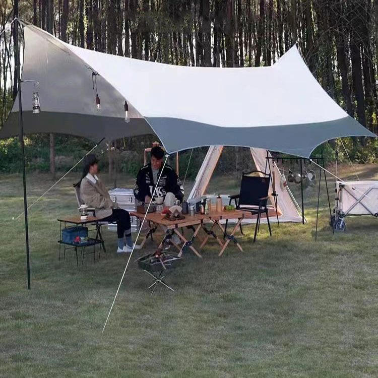 Η Windproof στρατοπέδευση σκιάς καταφυγίων ήλιων σκηνών παραλιών στρατοπέδευσης πολυεστέρα 210t αδιάβροχη σκάει επάνω τα καταφύγια ήλιων