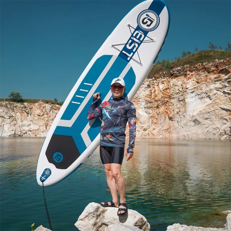 Στάση μεγέθους συνήθειας επάνω στη γουλιά Paddle Planche de Surf Inflatable 9FT ιστιοσανίδα μαλακό Longboard Watersport πινάκων