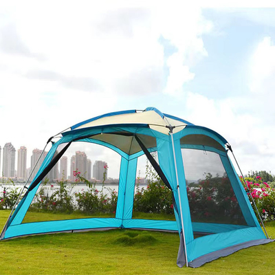 210T διπλή υπαίθρια αθλητική σκηνή 360*360*220cm στρώματος αυτόματες 4 έως 6 σκηνές ατόμων