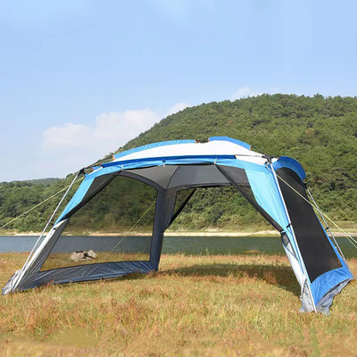 210T διπλή υπαίθρια αθλητική σκηνή 360*360*220cm στρώματος αυτόματες 4 έως 6 σκηνές ατόμων