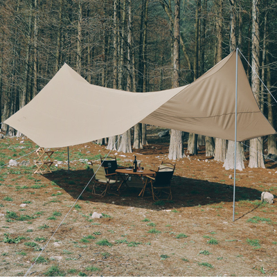 Σκάστε τον ήλιο επάνω στρατοπέδευσης Awning η σκηνή καταφυγίων ήλιων παραλιών σωλήνων σιδήρου πολυεστέρα 210T