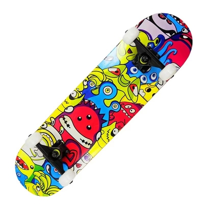 Dragon Four Wheel Skateboard Red Pu Cushion Longboard Skateboard