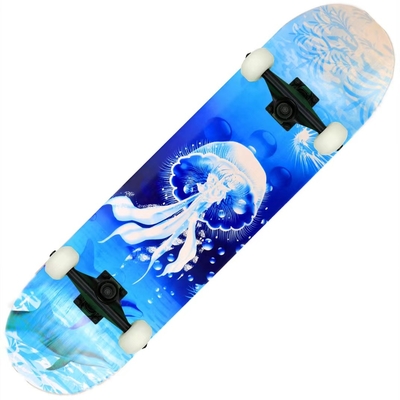 Μαύρο φέρον Skateboard κοριτσιών ροδών PU άμμου ξύλο σφενδάμνου 7 στρώματος